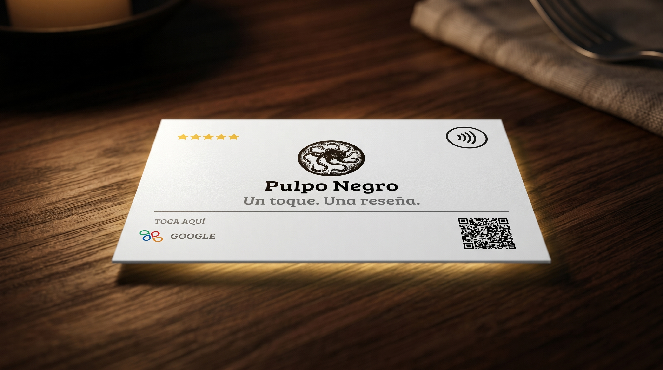 Tarjeta NFC personalizada de TAPKO